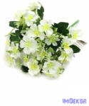  Vegyes színű csokor 29 cm - Fehér