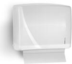 SMR Professional Hygiene Dispenser din plastic pentru prosoape de hartie CV 200 coli Alb