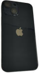 iPhone 13 Mini (5.4") készülék hátlap, kamera lencsével / sim tálcával, akkufedél, fekete, AAA+ minőségű