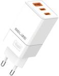 Beline BLN3CW65 hálózati töltő 1xUSB-A és 2xUSB-C csatlakozóval 65W GaN fehér