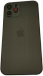 iPhone 12 Pro (6.1") készülék hátlap, kamera lencsével / sim tálcával, akkufedél, szürke, AAA+ minőségű