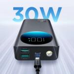 JOYROOM Powerbank Joyroom JR-PBF02 30W 20000mAh + USB-A - USB-C kábel 0.25m - fekete - bluedigital