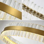  MONAKO gyönyörű arany LED csillár kristályokkal 100cm ovális 11520