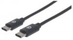 Manhattan 354868 USB kábel 0, 5 M USB 2.0 USB C Fekete (354868) (354868)