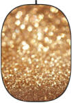 GODOX Arany-Csillámporos-Bokeh Mintás Fotó-Stúdió Háttér -150x200 cm Összecsukható