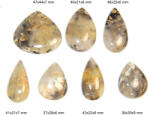 Cabochon Opal Dendritic Natural- Picatura - 36-47x21-44x6-8 mm - 1 Buc