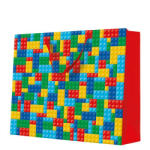 Paw Colorful Bricks papír ajándéktáska maxi 54x44x16cm (AGB1028301)