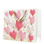 Paw Heart Balloons Rose papír ajándéktáska maxi 54x44x16cm (AGB1026501)