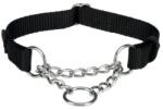 TRIXIE Zgarda Semistrangulanta, Premium, S-M: 30-40 cm/15 mm, Negru, 202701