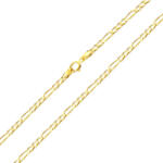 Ékszerkirály 14k arany nyaklánc, Figaro, 50 cm (AL047)