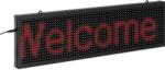 Singercon LED tábla - 64 x 16 piros LED - 67 x 19 cm - iOS / Android-on keresztül programozható (SIN-ALD-1000)