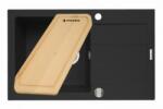 Pyramis Set chiuveta granit SPARTA PLUS & Tocator - Carbon (070053001TCT) Chiuveta