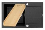 Pyramis Set chiuveta granit SPARTA PLUS & Tocator - Black (070052701TCT) Chiuveta