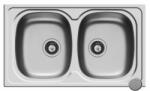 Pyramis Chiuveta Inox SPARTA 86x50 2B LN Pyramis 100130501 (100130501) Chiuveta
