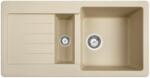 Teka Chiuveta bucatarie granit Teka Kea 60B TG 1 1-2B 1D Topasbeige, reversibila, 1 cuva mare, 1 cuva mica, picurator (Kea 60B TG 1 1/2B 1D tegranit TOPASBEIGE) Chiuveta