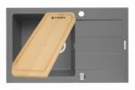 Pyramis Set chiuveta granit SPARTA PLUS & Tocator - Grey (070052801TCT) Chiuveta