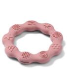 BabyOno 825/02 rágóka RING rózsaszín szilikon gyűrű