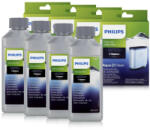 Philips 4x Philips CA6903/10 AquaClean vízszűrő és 4xPhilips Saeco decalcifier 250 ml szett