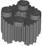 LEGO® 92947c85 - LEGO sötétszürke kocka 2 x 2 méretű, kerek, csíkozott (92947c85)