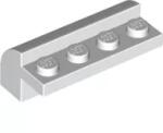 LEGO® 6081c1 - LEGO fehér kocka 2 x 4 x 1 1/3 méretű, íves tetővel (6081c1)