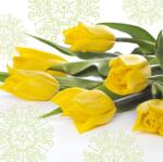 PAW - Törlőkendő L 33x33cm Yellow Tulips