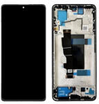  Xiaomi Redmi Note 13 Pro 5G, Poco X6 5G (2024) előlap keret, lcd kijelző és érintőpanel, fekete (Same Size Oled, ujjlenyomat olvasó támogatás nélkül)