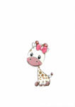  Babastar mintás textil pelenka 1db-os - It's a girl ! zsiráf - babastar