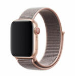 Apple Watch 1-6, SE (42 / 44 mm) / Watch 7-8 (45 mm) / Watch Ultra (49 mm), textíl pótszíj, szilikon keret, állítható, Devia Delux Sport3, vörösarany