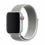 Apple Watch 1-6, SE (38 / 40 mm) / Watch 7-8 (41 mm), textíl pótszíj, szilikon keret, állítható, Devia Delux Sport3, szürke