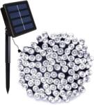 ProGarden 100 LED-es napelemes kerti fényfüzér, hideg fehér, 10 m (CZ6540090)
