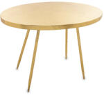 Art-Pol Design antikolt arany fém ovál asztalka 56.5x80x50cm (163784)