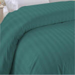HomePuls Cearsaf de pilota 1 persoana Damasc Bumbac 100% tip Hotel cu dunga 1 cm, 140x220 cm, Verde Petrol