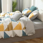 GETIYA Elegáns Ágyneműhuzat 200x155cm (Kék-Sárga)