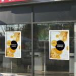  Alumínium plakátkeret ÜVEGRE A4 - kétoldalas EZÜST