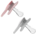 Dr. Brown's Suzeta silicon Advantage cu capac, nivel 1 (0-6 luni), fetite (2 pack) (PA12001)