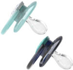 Dr. Brown's Suzeta silicon Advantage cu capac, nivel 2 (6-18 luni), baieti (2 pack) (PA22002)