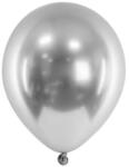 Partydeco Latex lufi 18" (45cm-es) - Chrome, Glossy Ezüst latex lufi, 5db (LUFI532912)