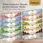 Tulasi Exclusive Masala Herbal füstölő ajándékcsomag 12 illat