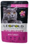 Leopold Hrana Umeda Pentru Pisici, Premium, Delicatesa Cu Curcan, 100 g