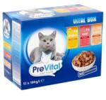 Partner in Pet Food Cat Set, Pui, Somon, Vitel, 12 x 100 g