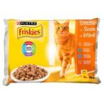 Purina Friskies Multipack 4x100 g Mix Pui-Rata In Sos Nespecificat