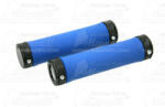  kerékpár markolat, kényelmes bi-anyagú, csavaros rögzítés, párban, 135 mm. kék LYNX