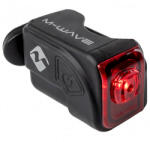  kerékpár lámpa hátsó, piros LED, fekete szilikon külső, tölthető elem USB kábellel, vízálló