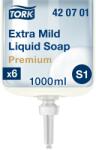 Tork Premium illatmentes, kézkímélő folyékony szappan érzékeny bőrre S1 fehér, 1 liter SCA420701