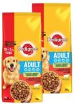 PEDIGREE Pachet Economic: 2 x Pedigree Adult cu Vita si Legume, 12 kg + 3 kg Gratuit