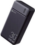 C-TECH Powerbank 30000mAh, Li-Pol, 20W, USB-C/USB-A/mikro USB/PD/gyorstöltés (PBPD-30)