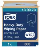 Tork nagyteljesítményű tekercses kéztörlő papír, dobozos kombi W1/W2/W3 2 rétegű, kék 1x170m SCA130073