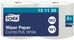 Tork tekercses kéztörlő, kombi W1/W2 Advanced, fehér 1 rétegű, 25x40 cm 460 m/1150 SCA131135