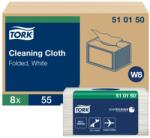Tork hajtogatott kéztörlő kis csomag W8 1 rétegű, fehér, 8x55 lap/cs SCA510150