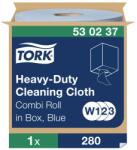 Tork nagyteljesítményű tekercses kéztörlő, dobozos kombi W1/W2/W3 1 rétegű, kék, 1x106 m SCA530237